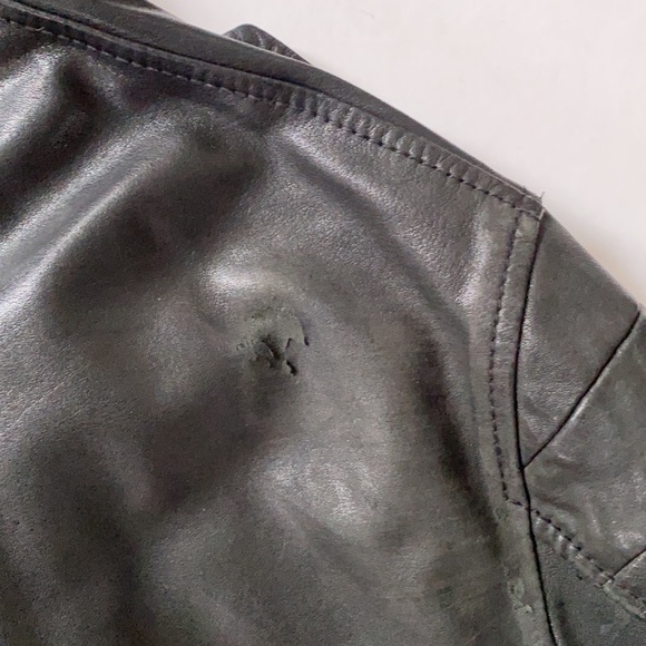 Diesel Lambskin Leather Biker Jacket - Picture 9 of 12